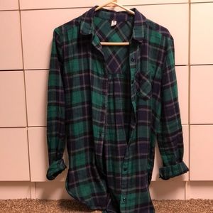 BP plaid flannel button down size XS
